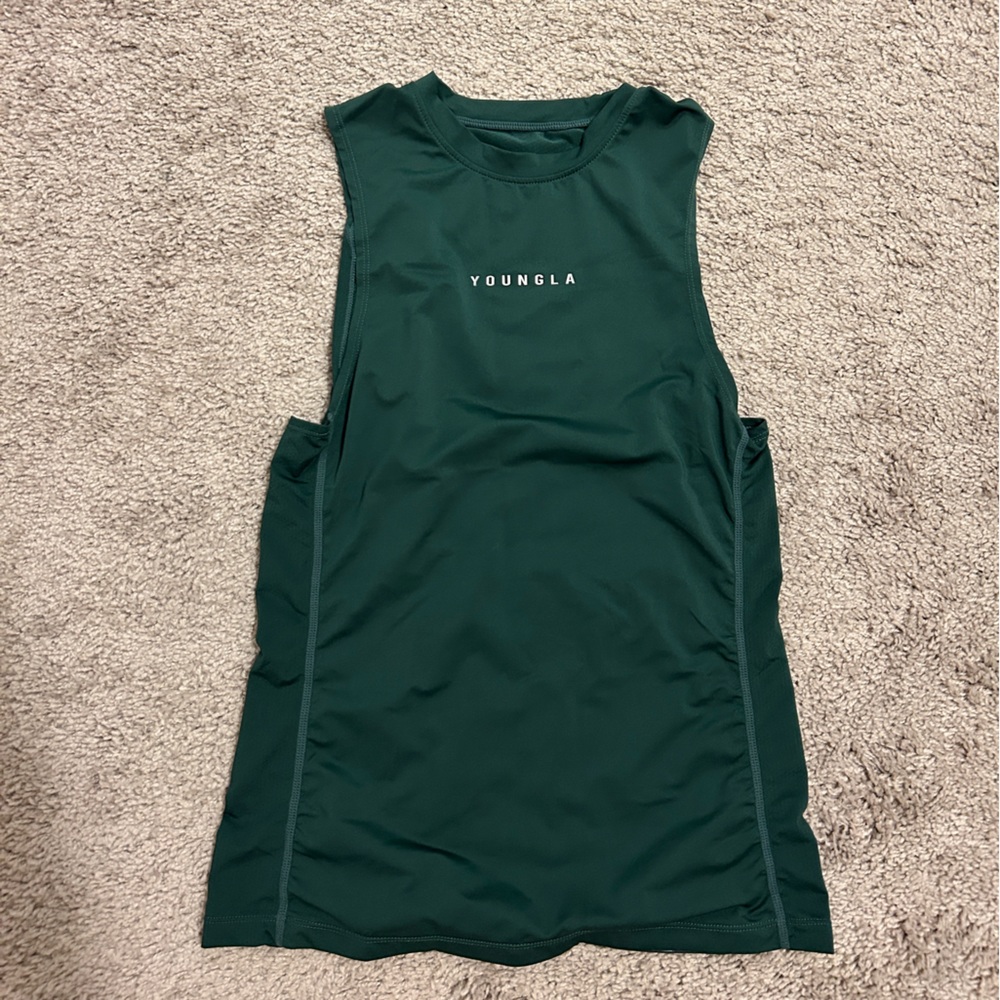 YoungLA Forest Green Athletic Tank